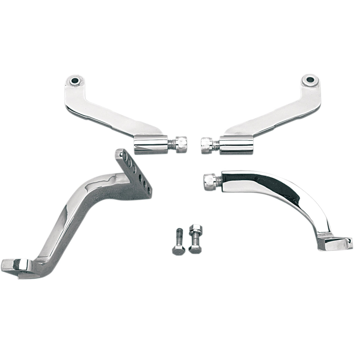 DRAG SPECIALTIES DS-530620 Driver Floorboard Mounting Brackets Floorboard Mounting Brackets - Chrome - FLT/FLHT