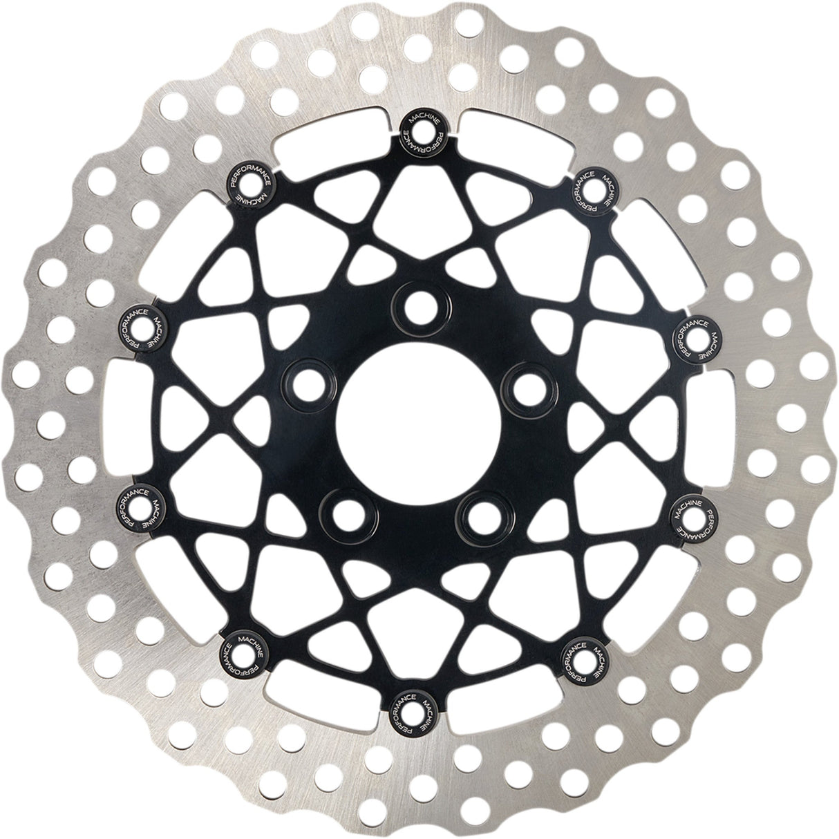 Performance Machine Brake Rotor - 0133-1809S-B For Harley Motorcycles 2006-2020