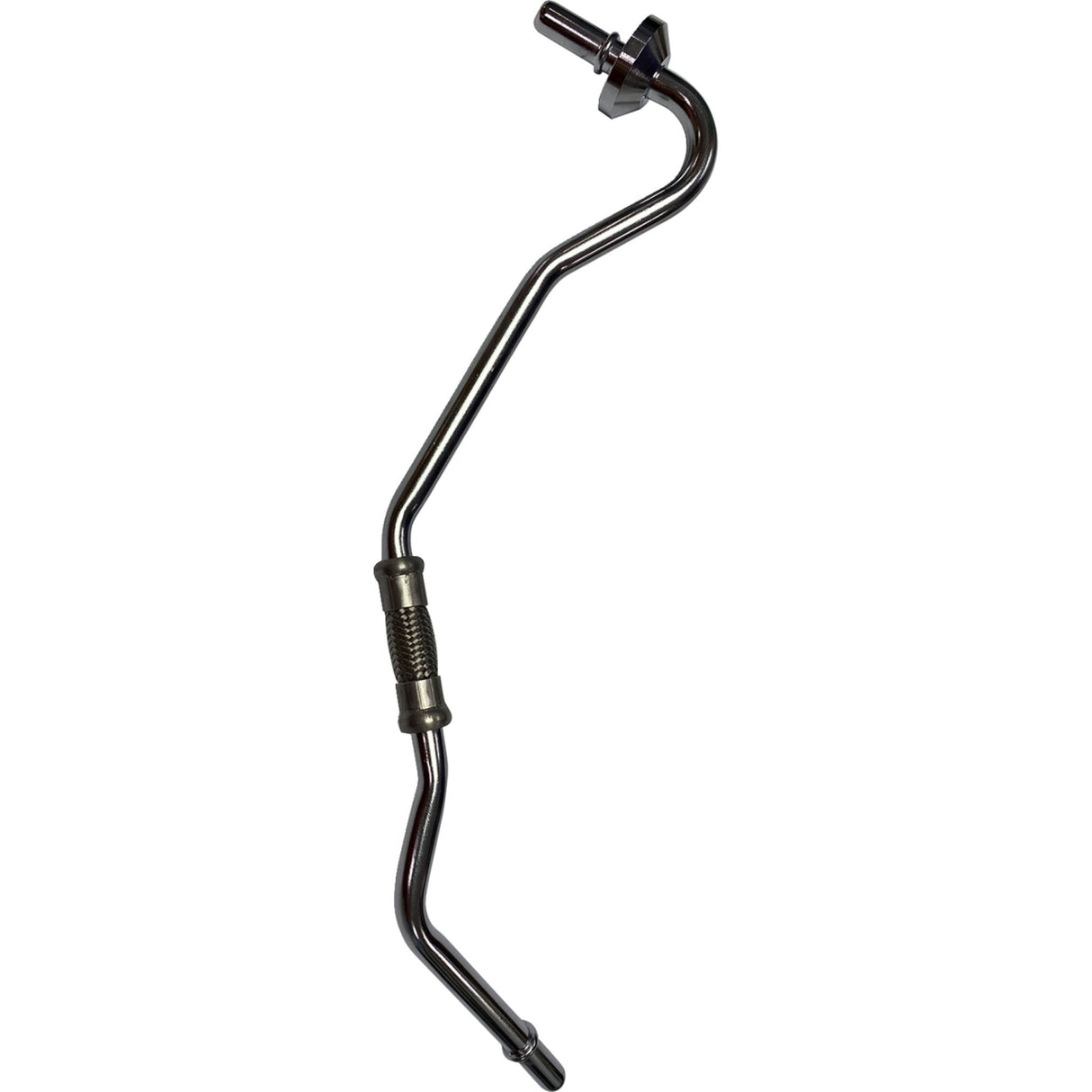 DRAG SPECIALTIES Chrome Oil Line - Softail