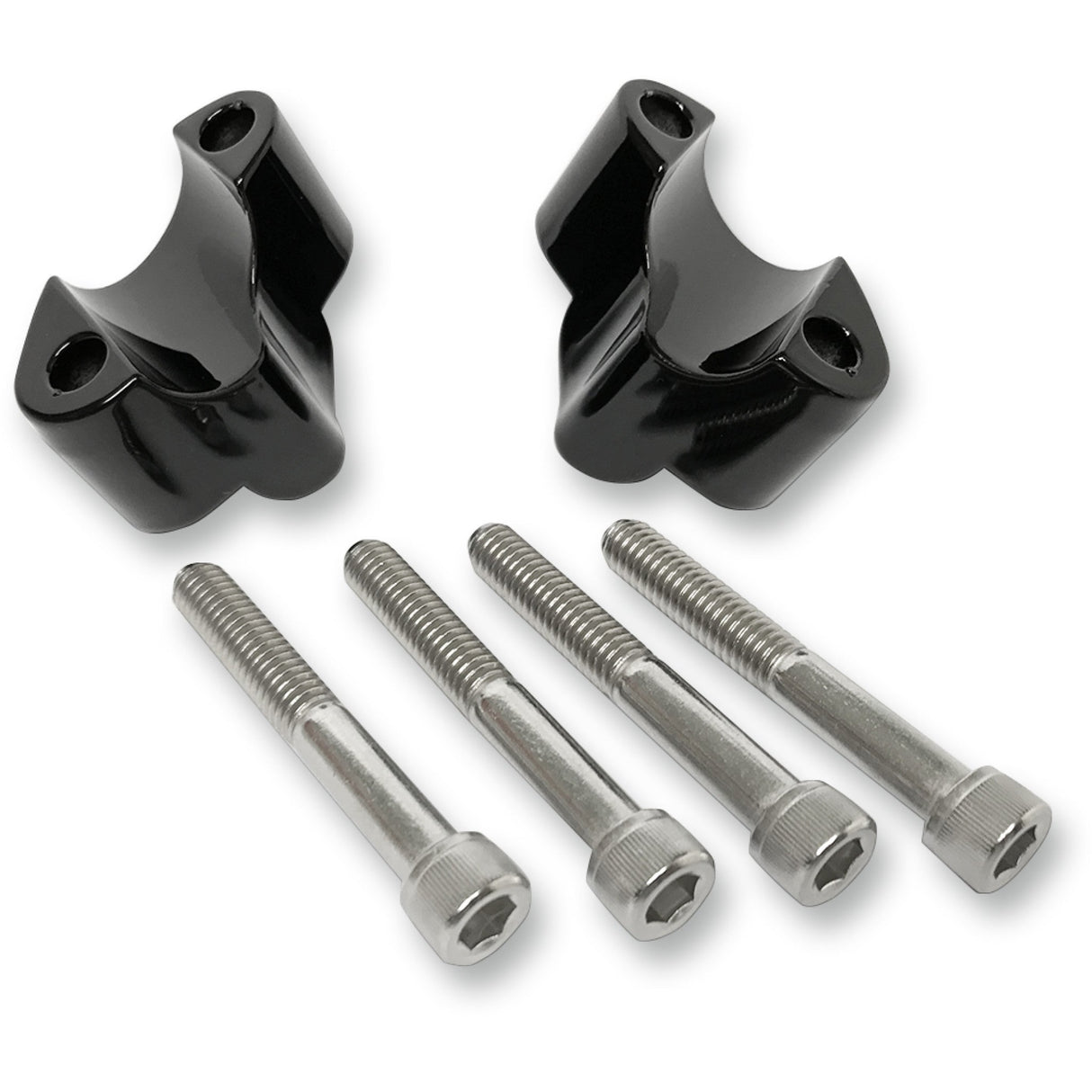 LA Choppers Handlebar Riser Extensions 1" Forty-Eight Black - LA-7433-01B For Harley Sportster 2010-2022