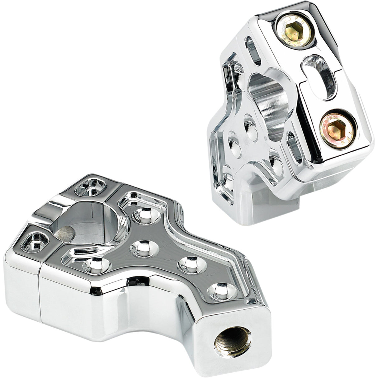 JOKER MACHINE 0602-0722 03-866C Pullback Handlebar Riser - Risers - Pullback - Chrome