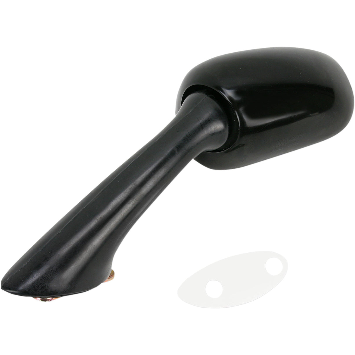 EMGO 2087042 20-87042 OEM-Style Replacement Mirror Mirror - Side View - Oval - Black - Left