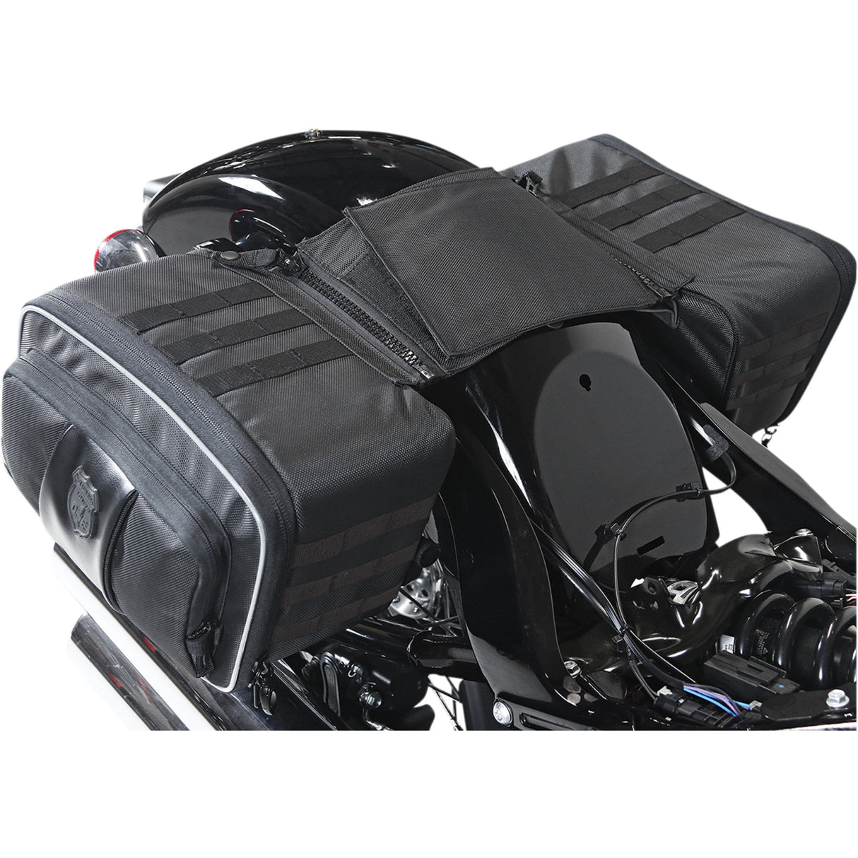Nelson Rigg Road Trip Saddlebag Black - NR-400 For Harley 2000-2024 | Indian Scout 2015-2023 | BMW 18 2021-2024 | Triumph Speedmaster 2004-2016