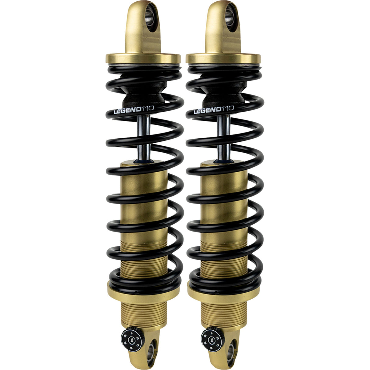 LEGEND SUSPENSION 1310-1782 1310-1782 Legend REVO-A Coil Suspension For Dyna Models - REVO-A Adjustable Dyna Coil Suspension - Gold - Heavy-Duty - 13"