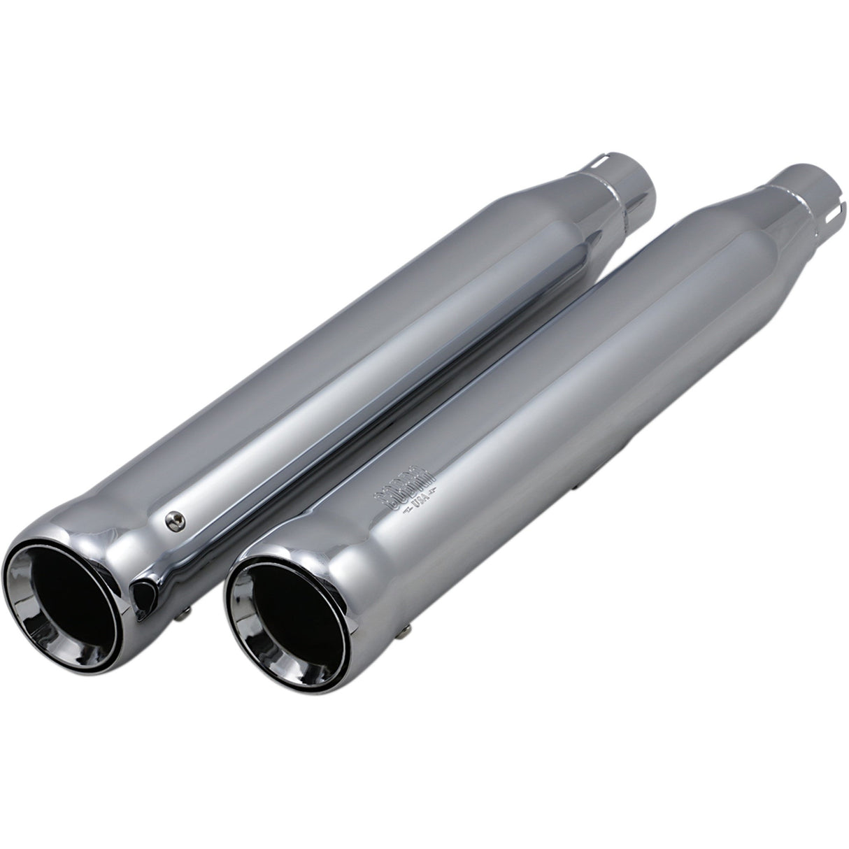 Cobra Neighbor Hater Slip-On Mufflers 3" Chrome Fat Boy - 6041 For Harley Softail 2007-2017