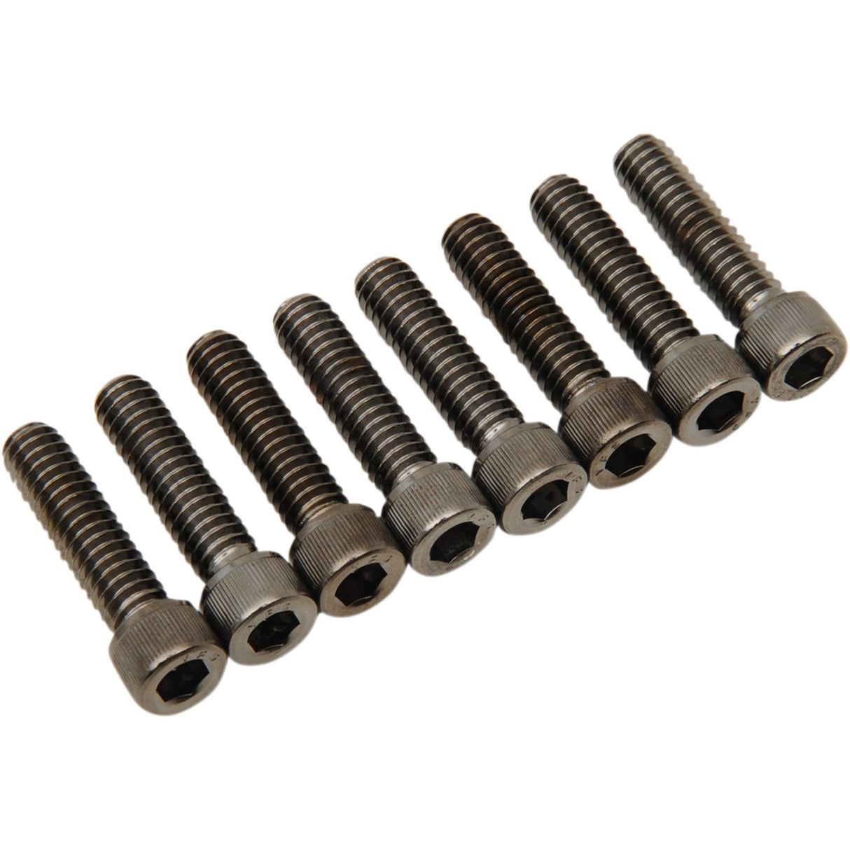 Drag Specialties M-Eight Bolt Kit Lifter Block Knurled Socket-Head Black Chrome M8 For Harley Motorcycles 2017-2021