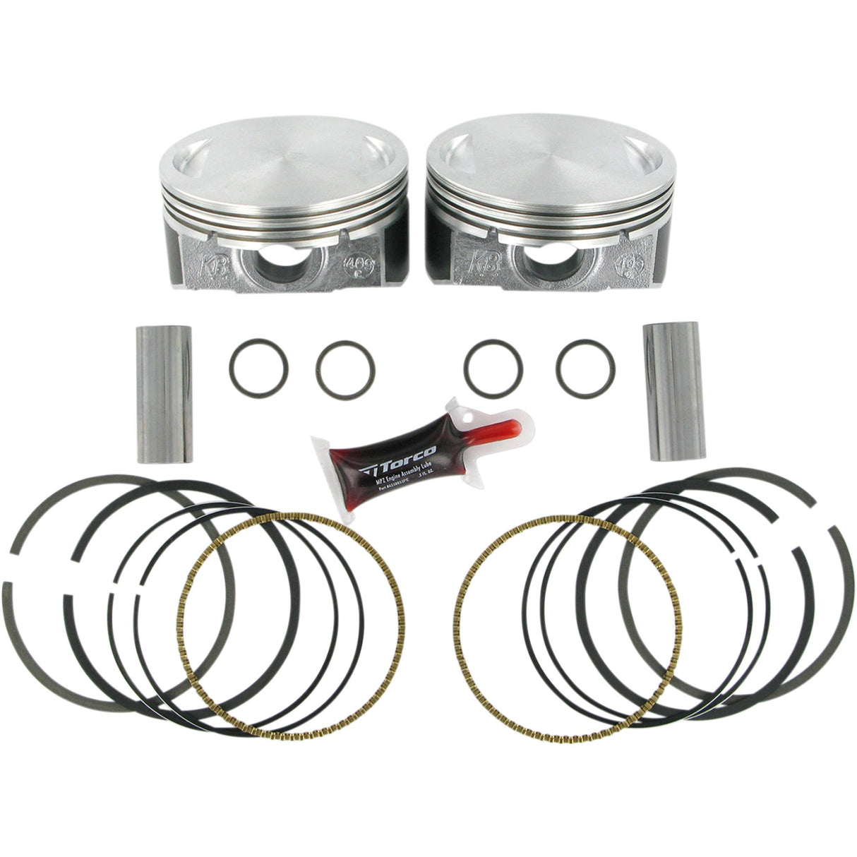KB PERFORMANCE 0910-0916 KB409C.005 Hypereutectic Piston Kit Piston Kit - Twin Cam