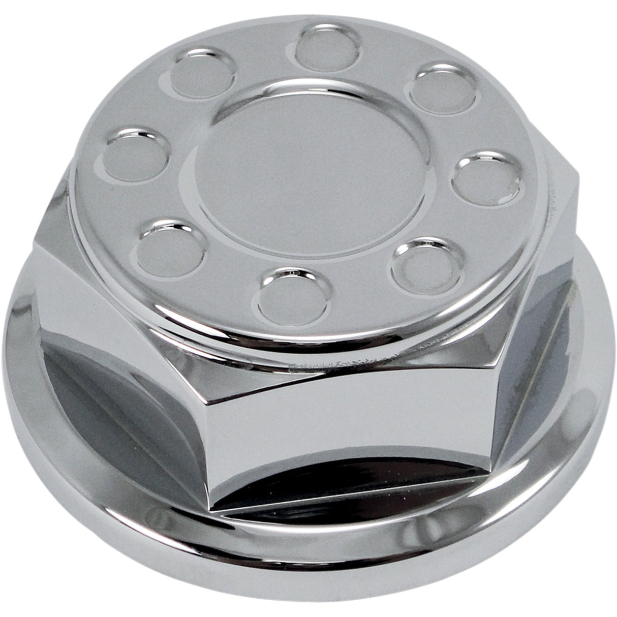 JOKER MACHINE 0410-0177 10-015C Steering Stem Nut - Chrome-Plated