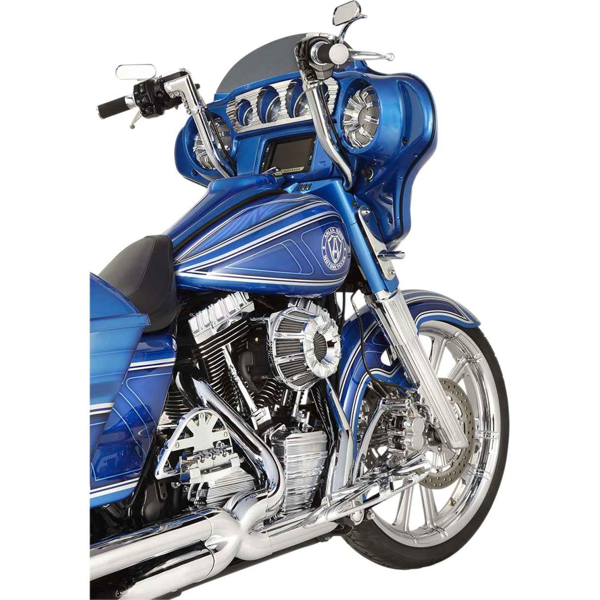 Arlen Ness Inverted Series Air Cleaner Kit — 10 Gauge Chrome - 18-946 For Harley Motorcycles 2017-2025