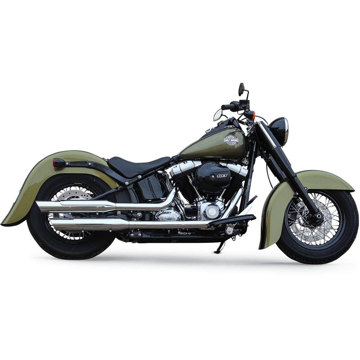 Klock Werks Benchmark Front Fender For Softails Black 21" HD Softail - KWF-02-0001 For Harley Softail 1986-2017