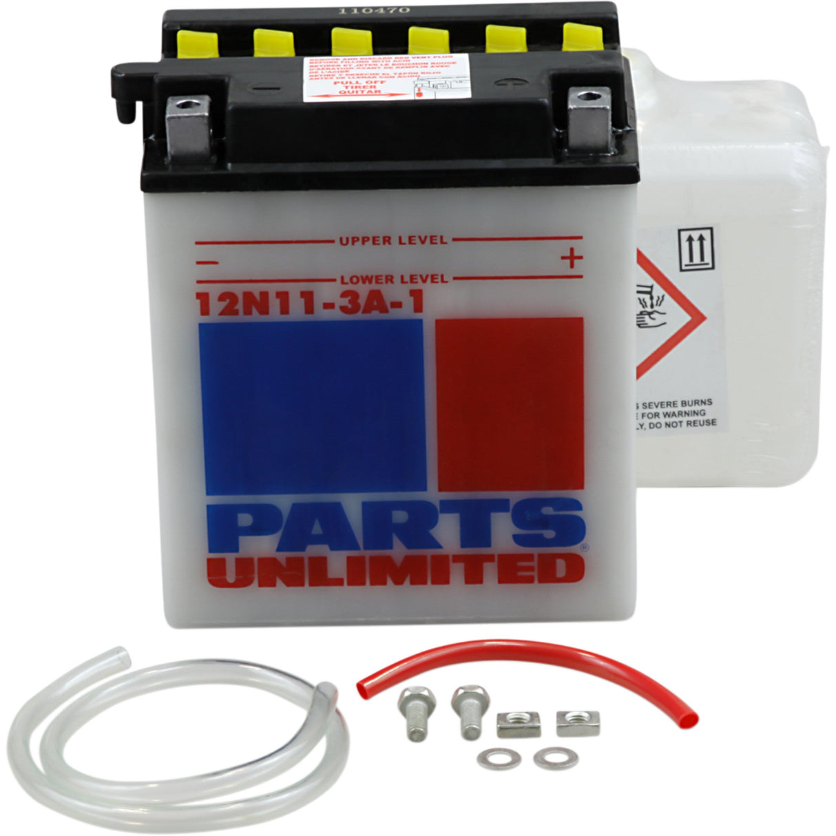 PARTS UNLIMITED 2113-0135 Conventional Battery Kit Battery - 12N11-3A-1