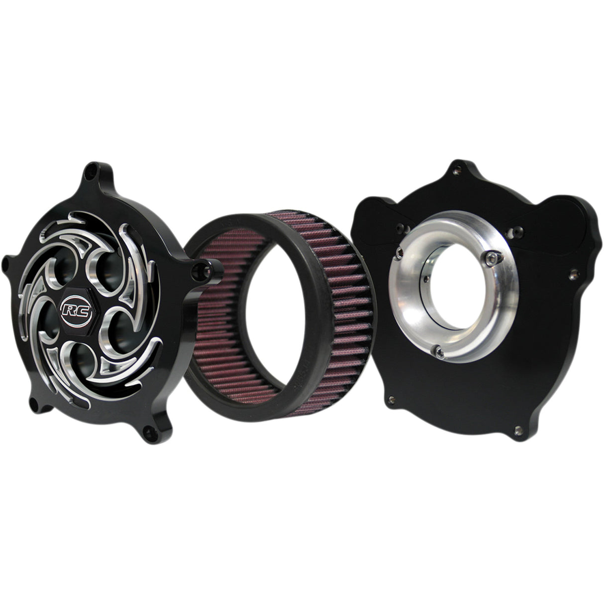 RC COMPONENTS 1010-1689 AC-01B-85E Airstrike Air Cleaner - Eclipse Air Cleaner - Black