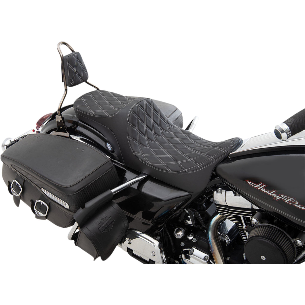 DRAG SPECIALTIES Predator III 2-Up Seat - FL '08-'23