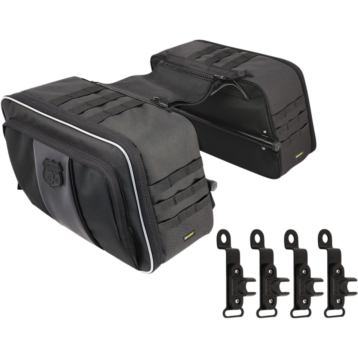 Nelson Rigg Road Trip Saddlebag Black - NR-400 For Harley 2000-2024 | Indian Scout 2015-2023 | BMW 18 2021-2024 | Triumph Speedmaster 2004-2016