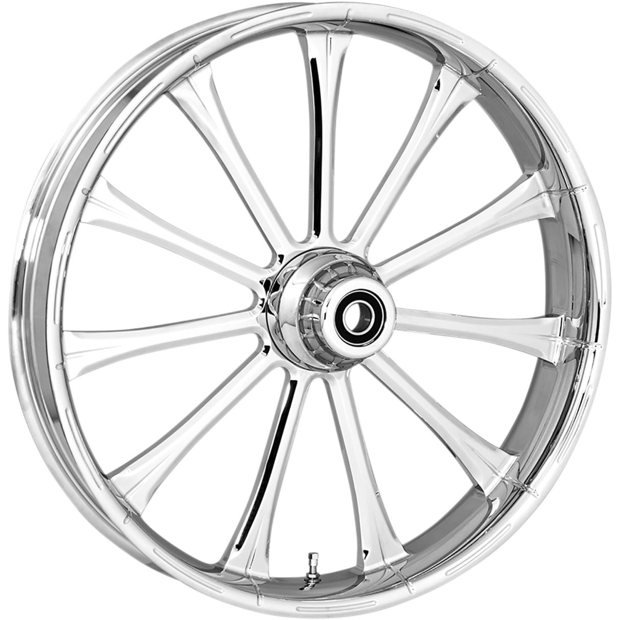 RC Components Exile Wheel Exile Front Dual Disc Without ABS Chrome 21x3.5 - 21350-9031-122C For Harley Touring 2008-2013