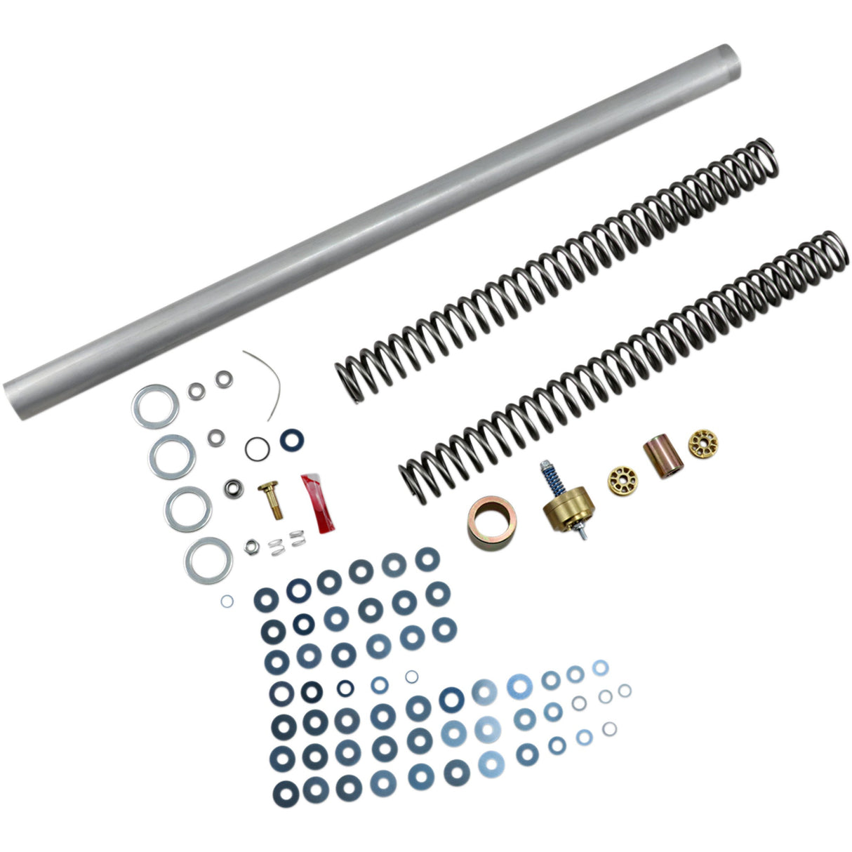 Race Tech Complete Front End Suspension Kit — Gold Valve 1.00 Kg Mm Spring - FLEK S41100 For Harley Touring 2002-2005