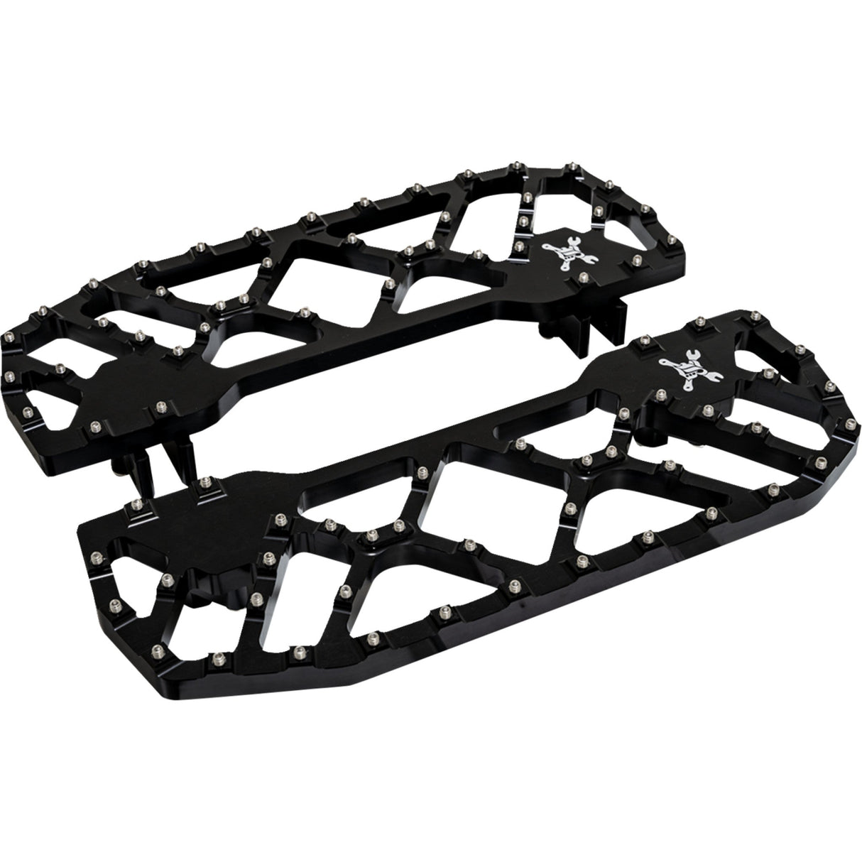 BURLY BRAND 1621-1224 B13-1053B MX-Evolution Floorboards rider - black - flh/flt '85-'24