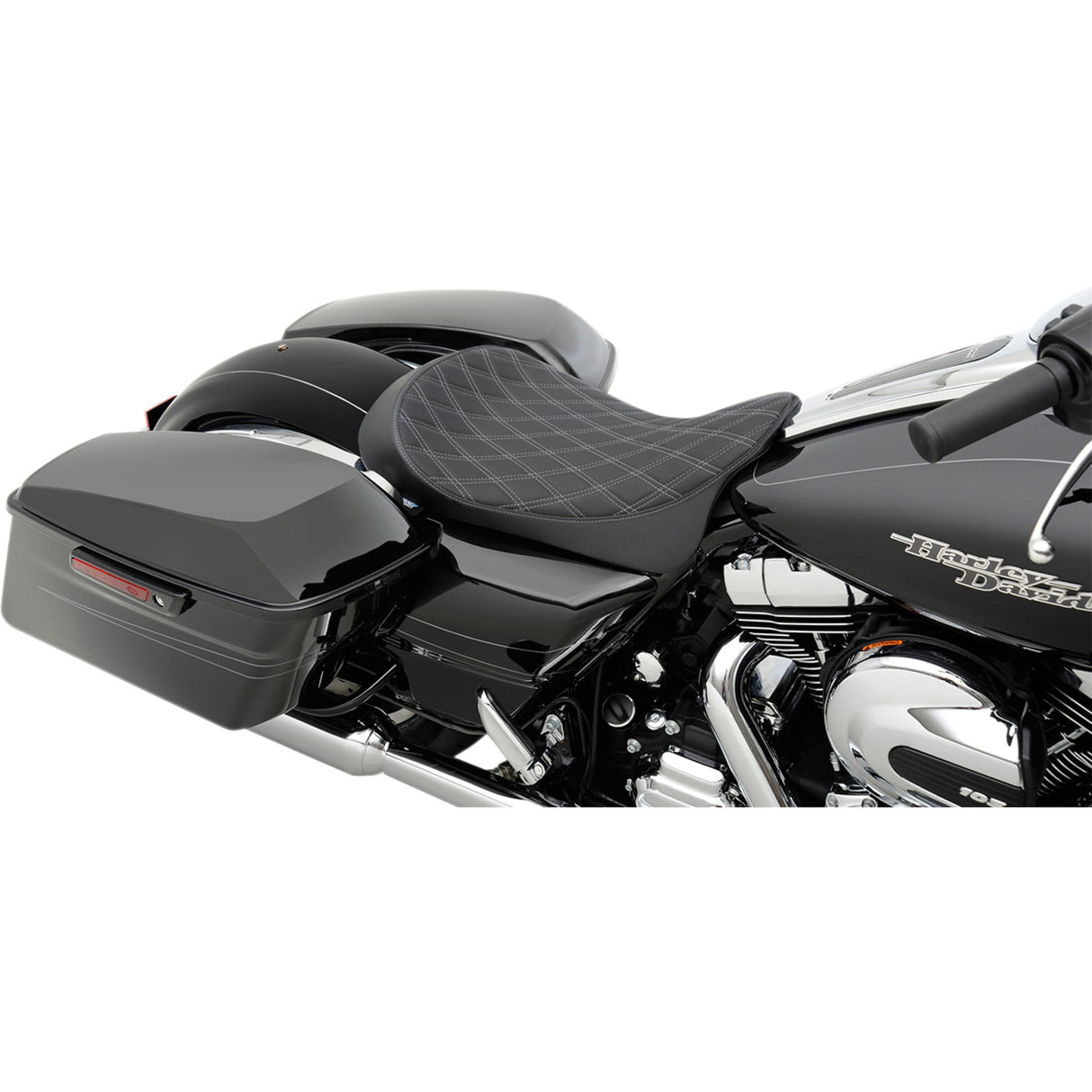 Drag Specialties EZ Mount Seat For Harley Motorcycles 2008-2023