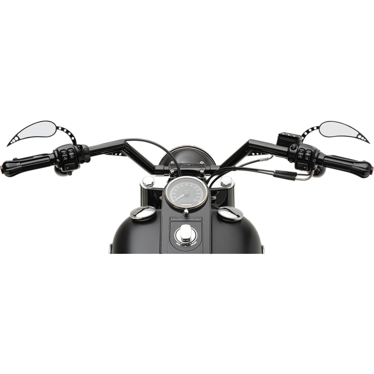 TRASK 0601-2792 TM-2019BK 1-1/4" V-Line Handlebar - Standard - Black