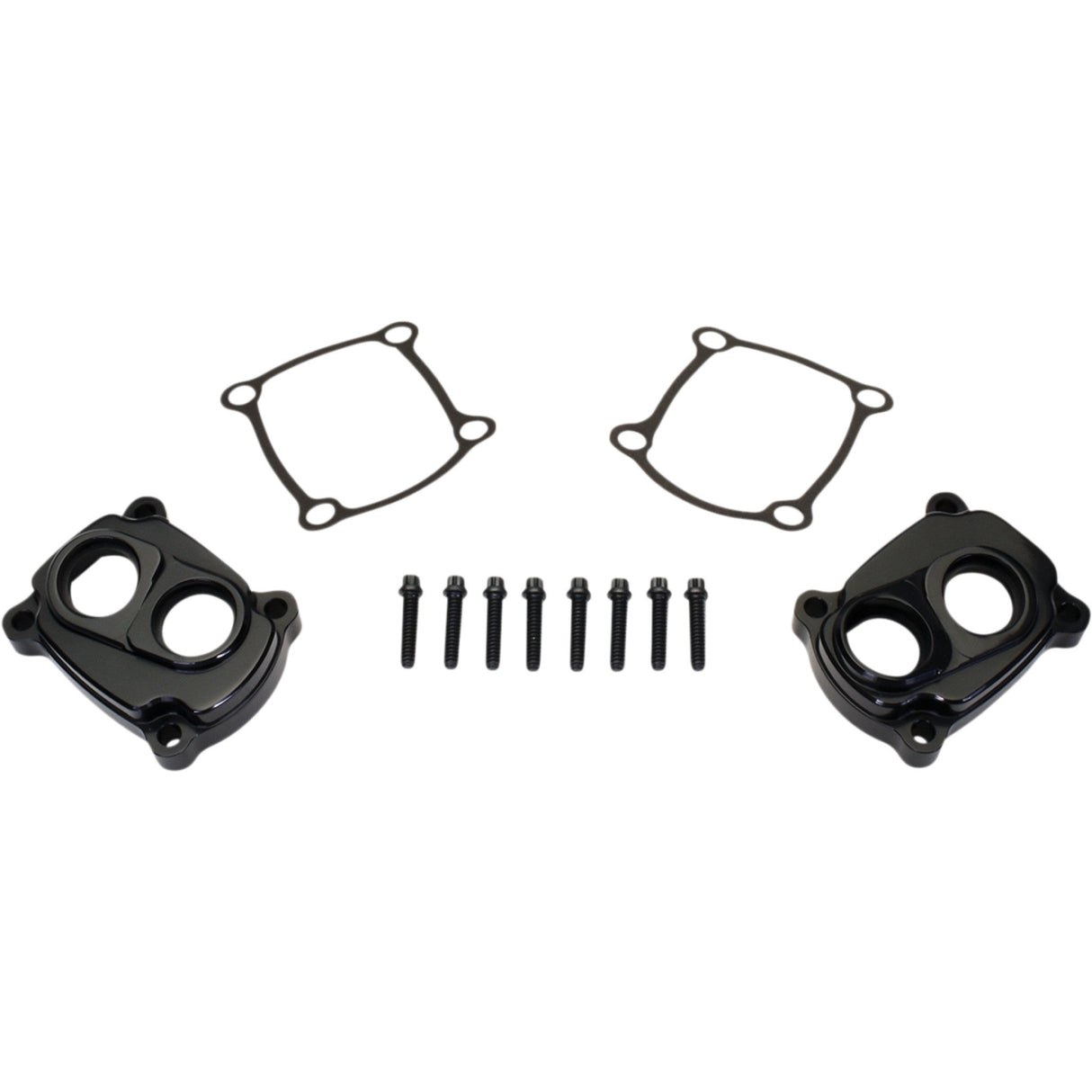 Jims Low-Profile Billet Tappet Covers Pushrod Cover Kit Black M8 - 6020 For Harley Motorcycles 2017-2021