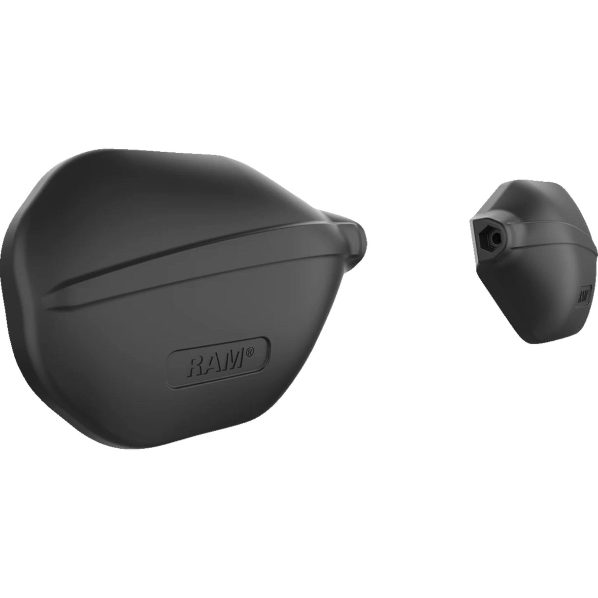 RAM MOUNTS 0640-1725 RAP-465RL Tough-Mirror™ Left/Right Mirrors without Ball Tough-Mirror™ - Side View - Oval - Black - Left/Right