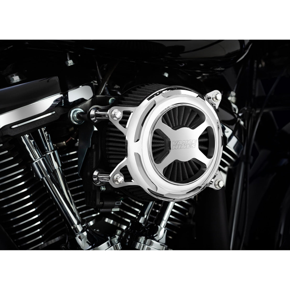 Vance & Hines VO2 X Air Intake Kit Chrome - 72345 For Harley Motorcycles 2017-2025