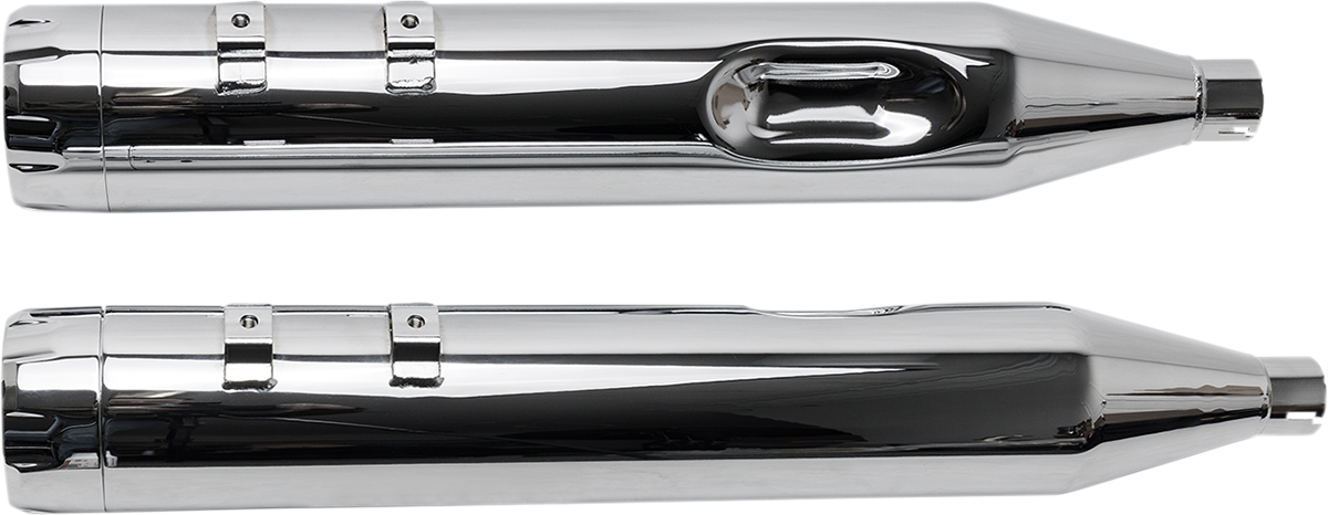 4-1/2" MK45 Performance Mufflers - Chrome with Chrome Thruster - 1801-0846
