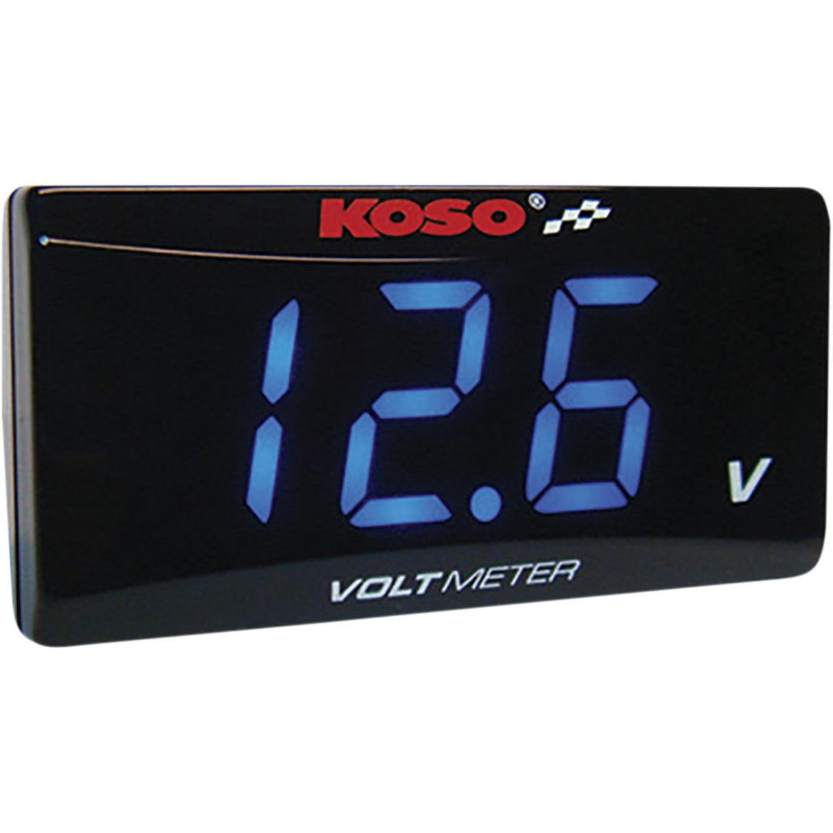 KOSO NORTH AMERICA 2212-0311 BA024B00 Super Slim Volt Meter blue digits - 2.22" w x 1.06" h x 0.43" d