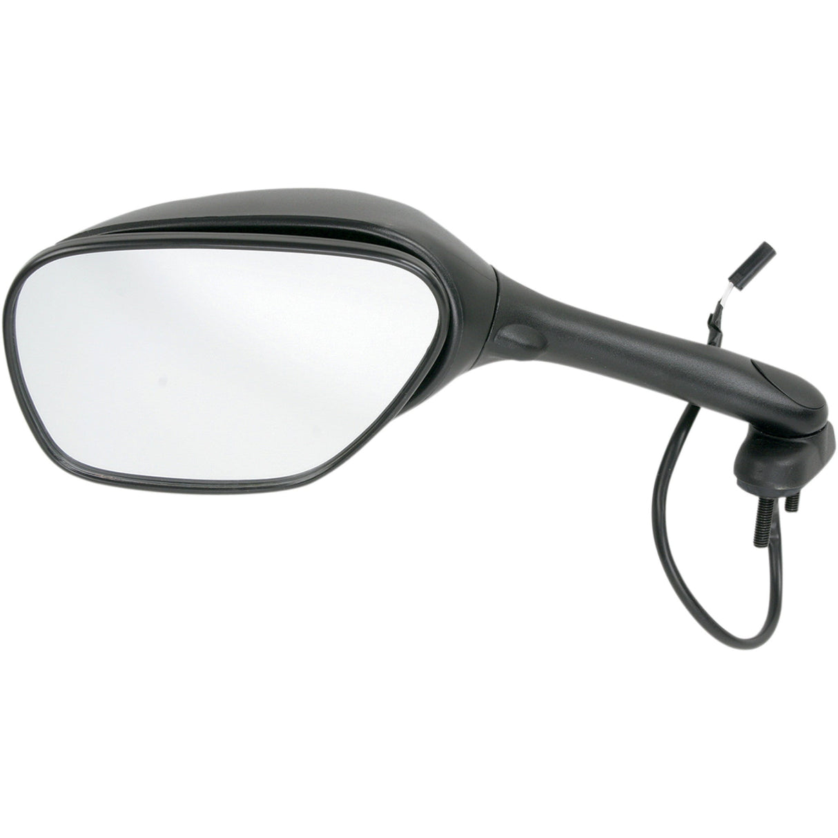 EMGO 0640-0168 20-69792 OEM-Style Replacement Mirror Mirror - Side View - Cate Eye - Black - Left