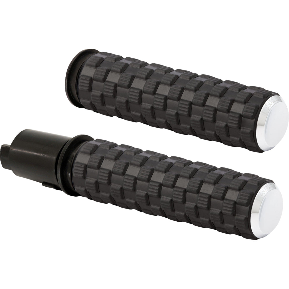 Arlen Ness Air Trax Grips TBW Chrome - 500-067 For Harley Touring 2023-2026