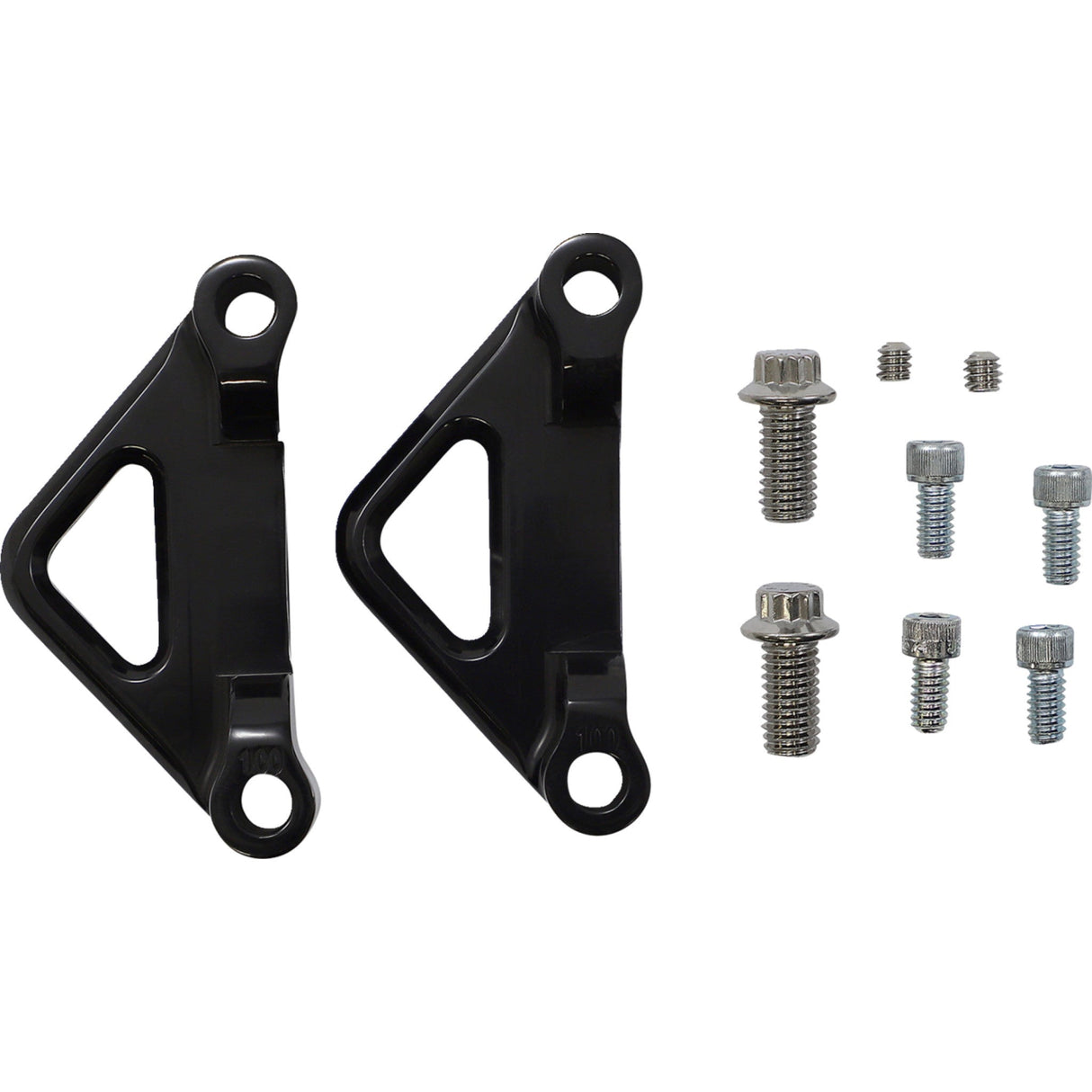 ACCUTRONIX 1410-0058 TFS41-EMF100B Fender Spacers for Hot/Bagger Legs Hot Legs/Bagger Legs Fender Spacer - Black - 1.00" Spacer - For 6" Width Fender