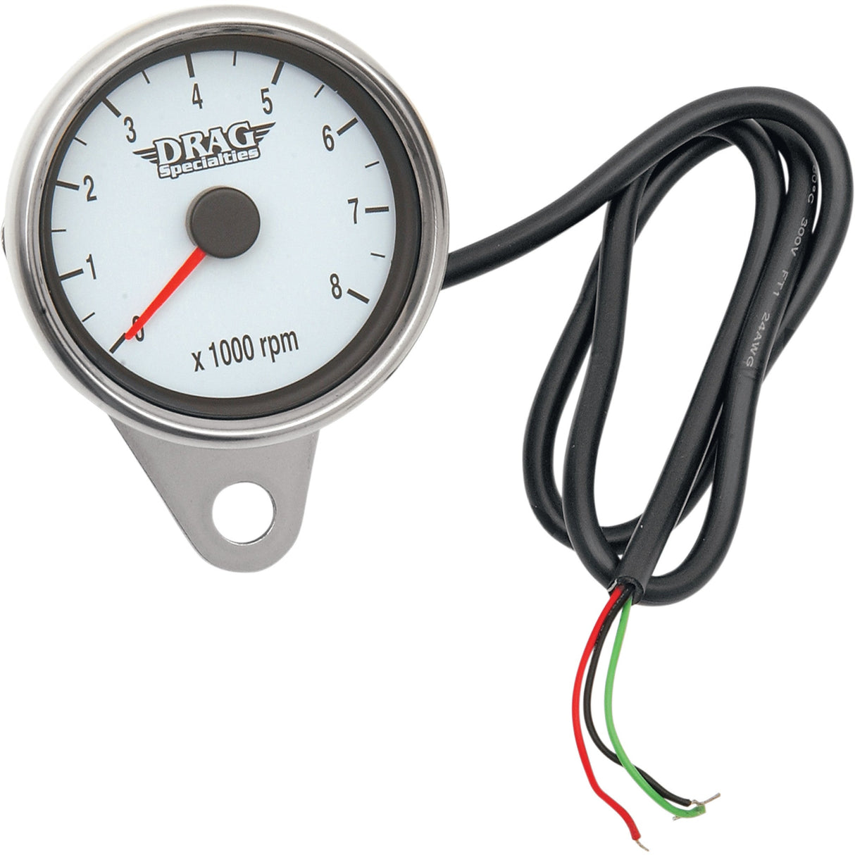 DRAG SPECIALTIES 2.4" Mini Electronic Tachometer - Backlit LED Face