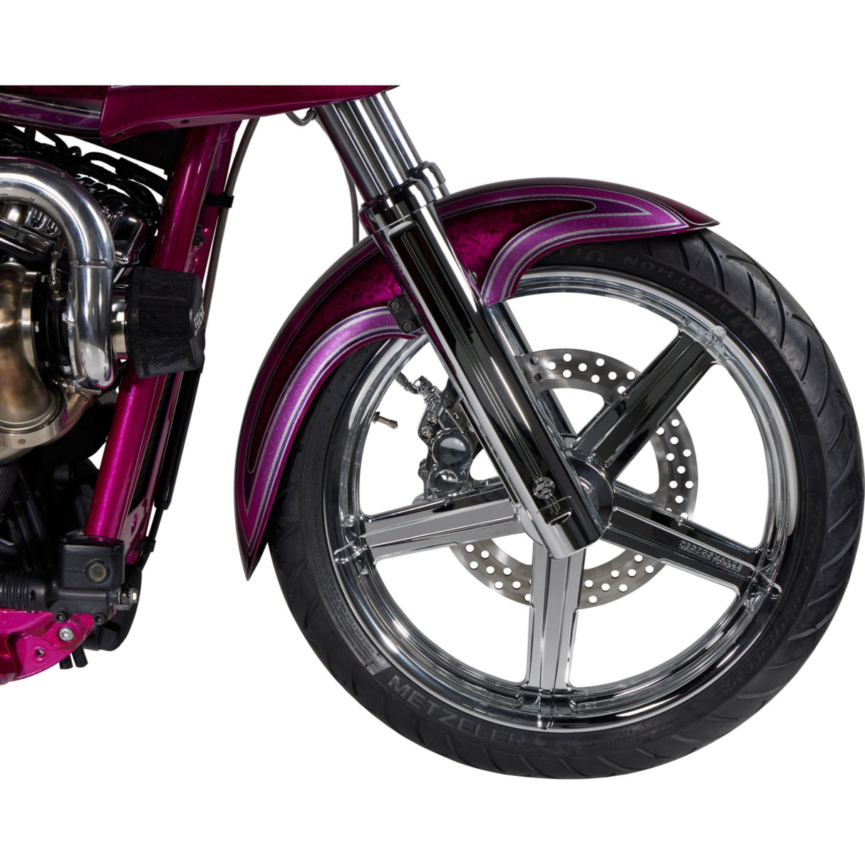 PERFORMANCE MACHINE (PM) 0403-0170 0208-2178-CH Lower Fork Legs - 49 mm - Chrome - Lower - Single Disc