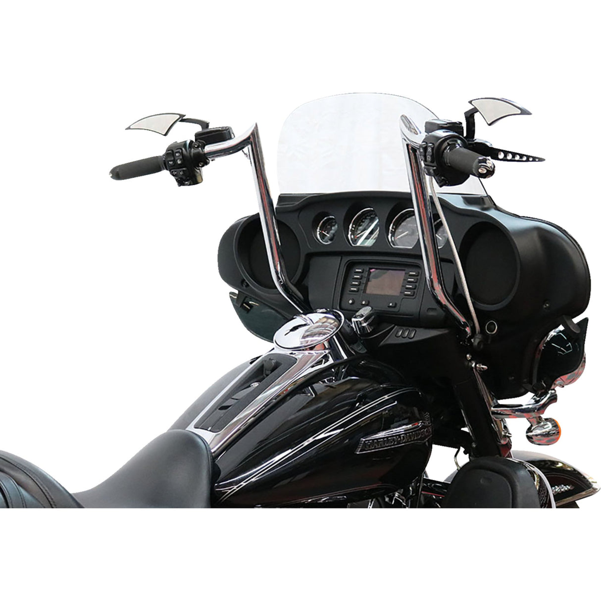 Paul Yaffe Bagger Nation Pre-Wired Handlebar Monkey Bar 16" Chrome - PYO:MBBPW-16 C For Harley Touring 2007-2023