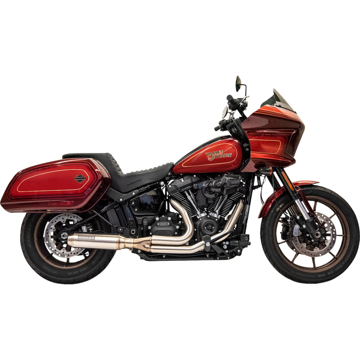 Bassani Xhaust Super Bike 2-Into-1 Exhaust System - 1S78SS For Harley Softail 2018-2025