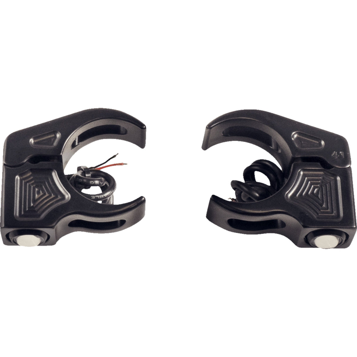 JOKER MACHINE 2020-2142 05-220-1 Fork Mount Turn Signals - 39 mm - Amber - Black