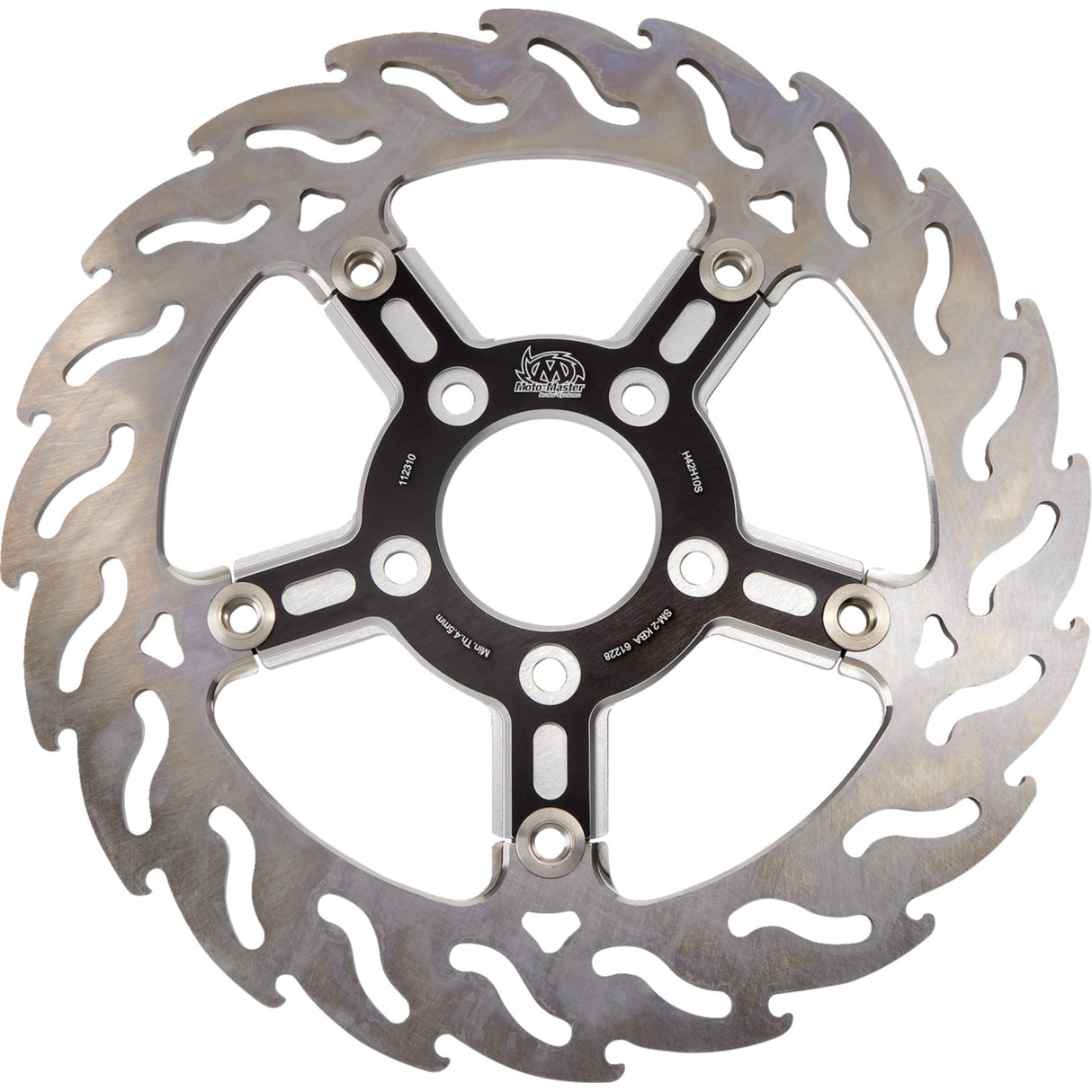 Moto-Master Brake Rotors Front Right Flame - 112310-PU For Harley Motorcycles 2000-2007