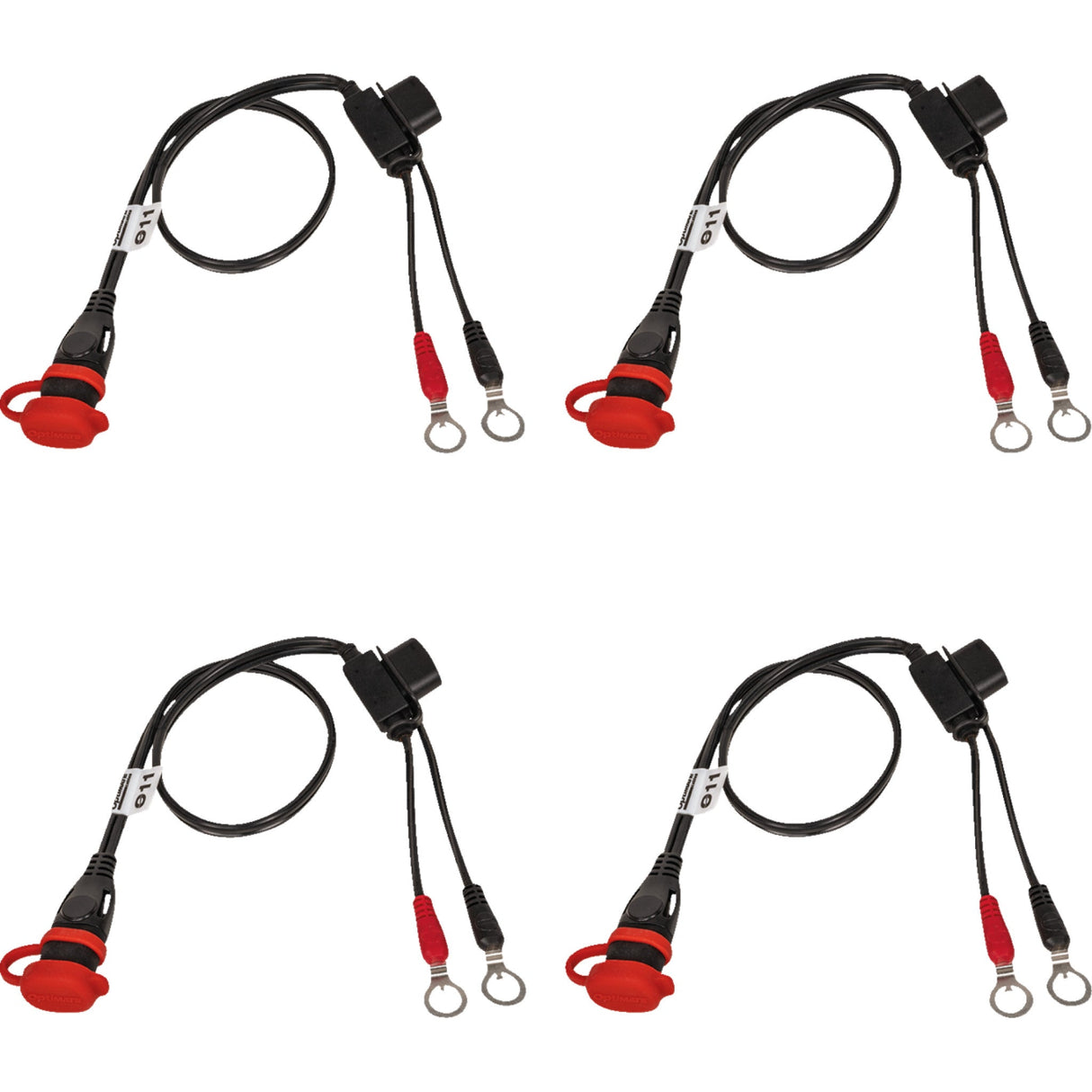 TECMATE 3807-0427 O-11X4 OptiMate™ Eyelet SAE Battery Connection Leads Battery Lead - 5/16" - 4 Pack