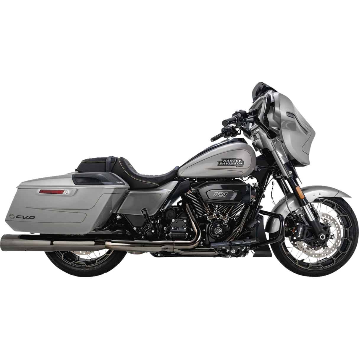 VANCE & HINES 1801-1801 16468 Hi-Output Slip-On Mufflers - Dark Chrome - 4-1/2"