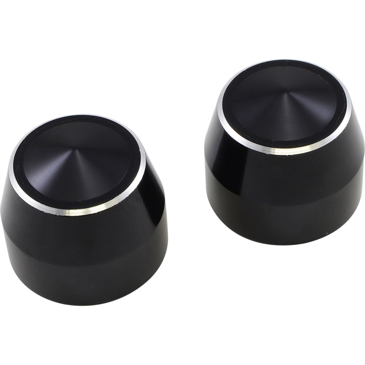 Accutronix Elite Front Axle Cap Elite Black 25 Mm Pair - TAC102-EN For Harley Motorcycles 2007-2023