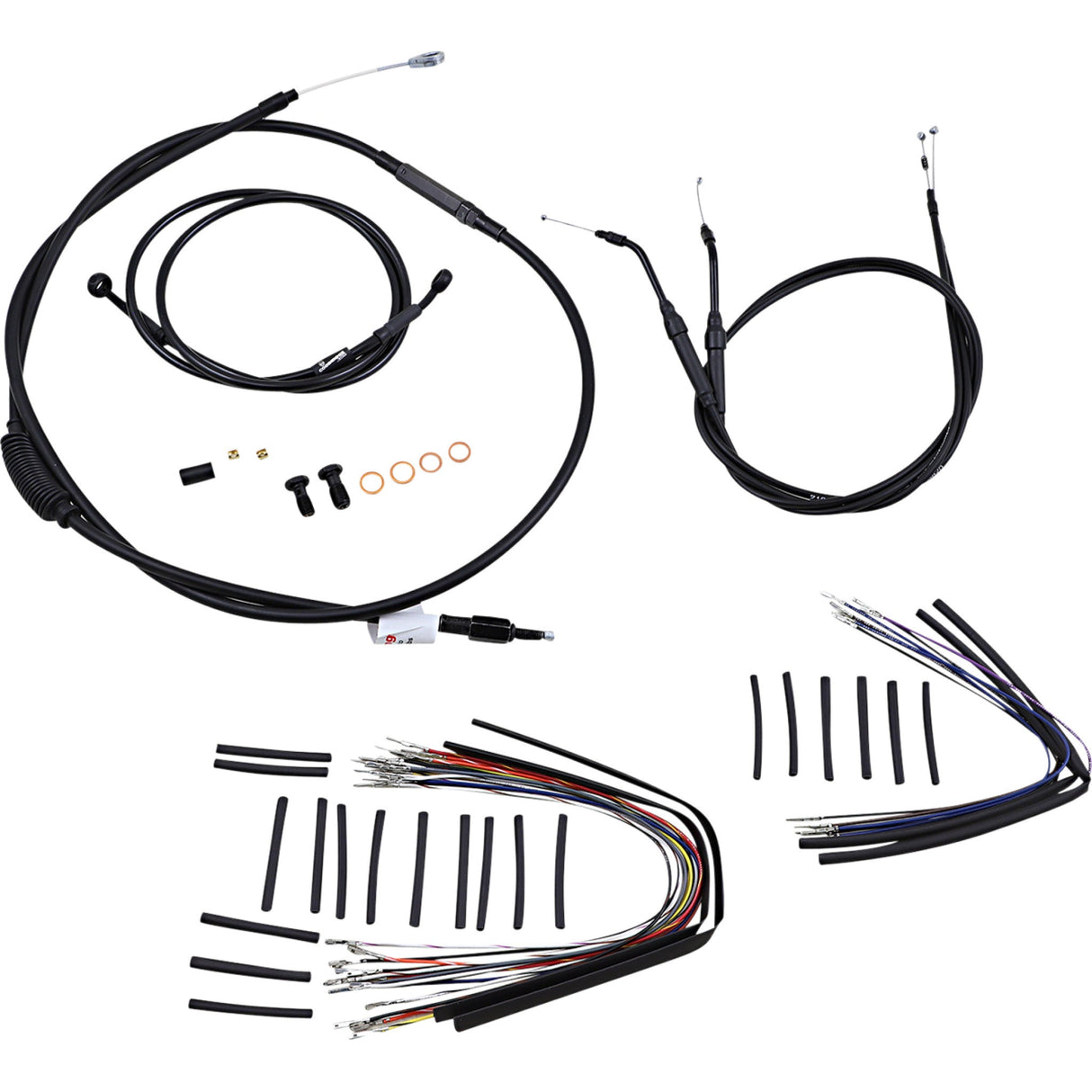 Burly Brand Complete Cable Kit - B30-1039 For Harley Dyna 2007-2011