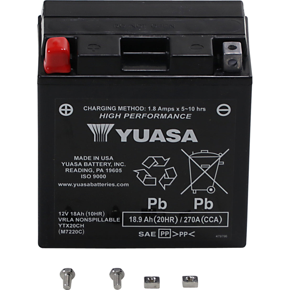 Yuasa YTX Battery - YUAM7220C For Kawasaki Motorcycles 1992-2016 | BMW R1200RT / 1600 / K1600B 2014-2020