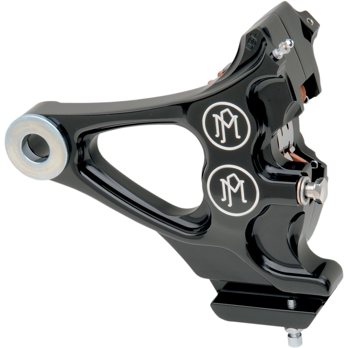 Performance Machine Brake Caliper - 1274-0076-BM For Harley Softail 1987-1999