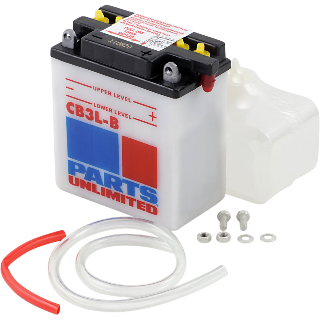 PARTS UNLIMITED 2113-0155 Heavy-Duty 12v Battery Kit Battery - YB3L-B
