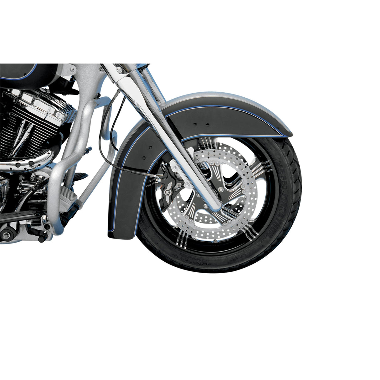 PERFORMANCE MACHINE (PM) 1701-0306 0051-2918-BM Six-Piston Differential-Bore Front Caliper - 13" - Right - Contrast Cut