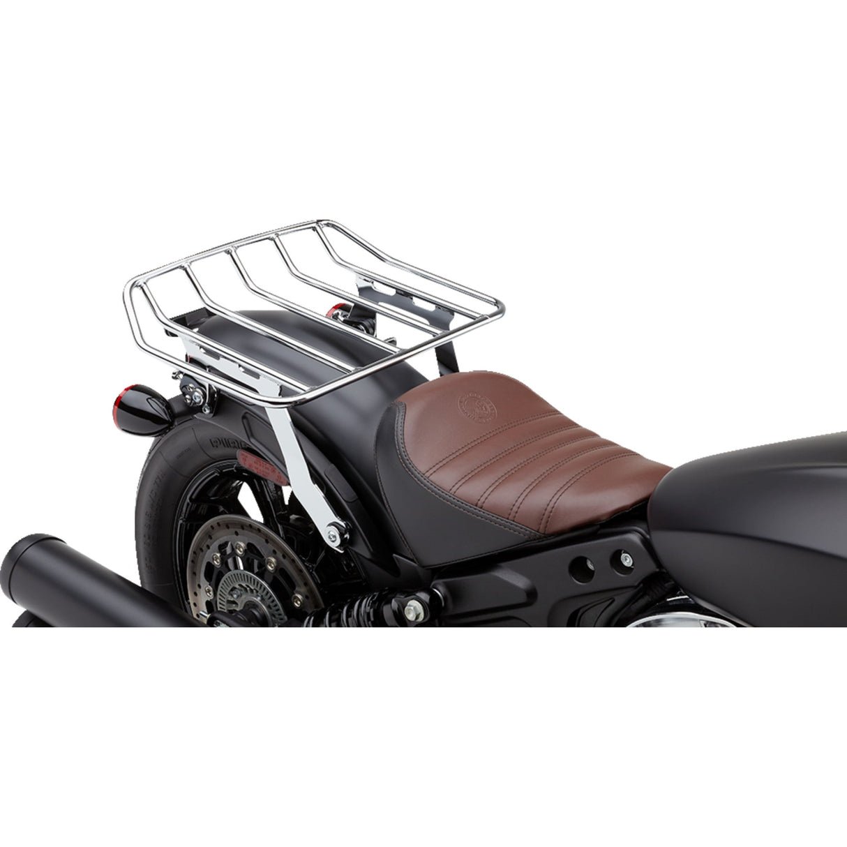 Cobra Big Ass® Detachable Solo Luggage Rack Chrome - 502-2605 For Indian Scout Bobber 2018-2022