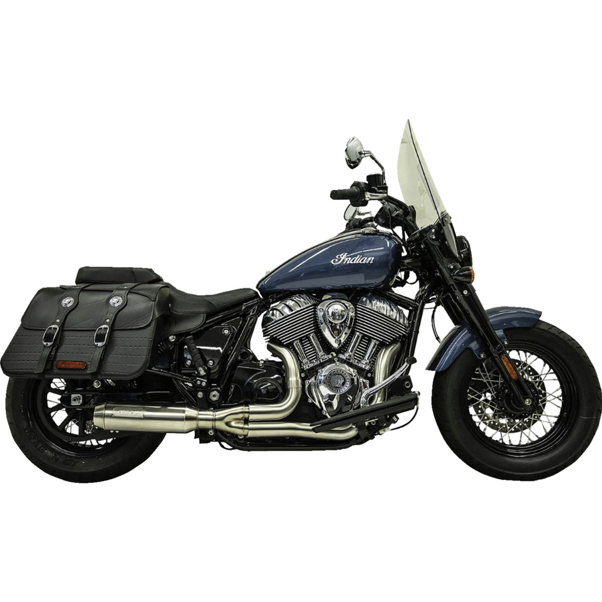 Bassani Xhaust 2-Into-1 Exhaust System - 8H12SS For Indian 2022-2025