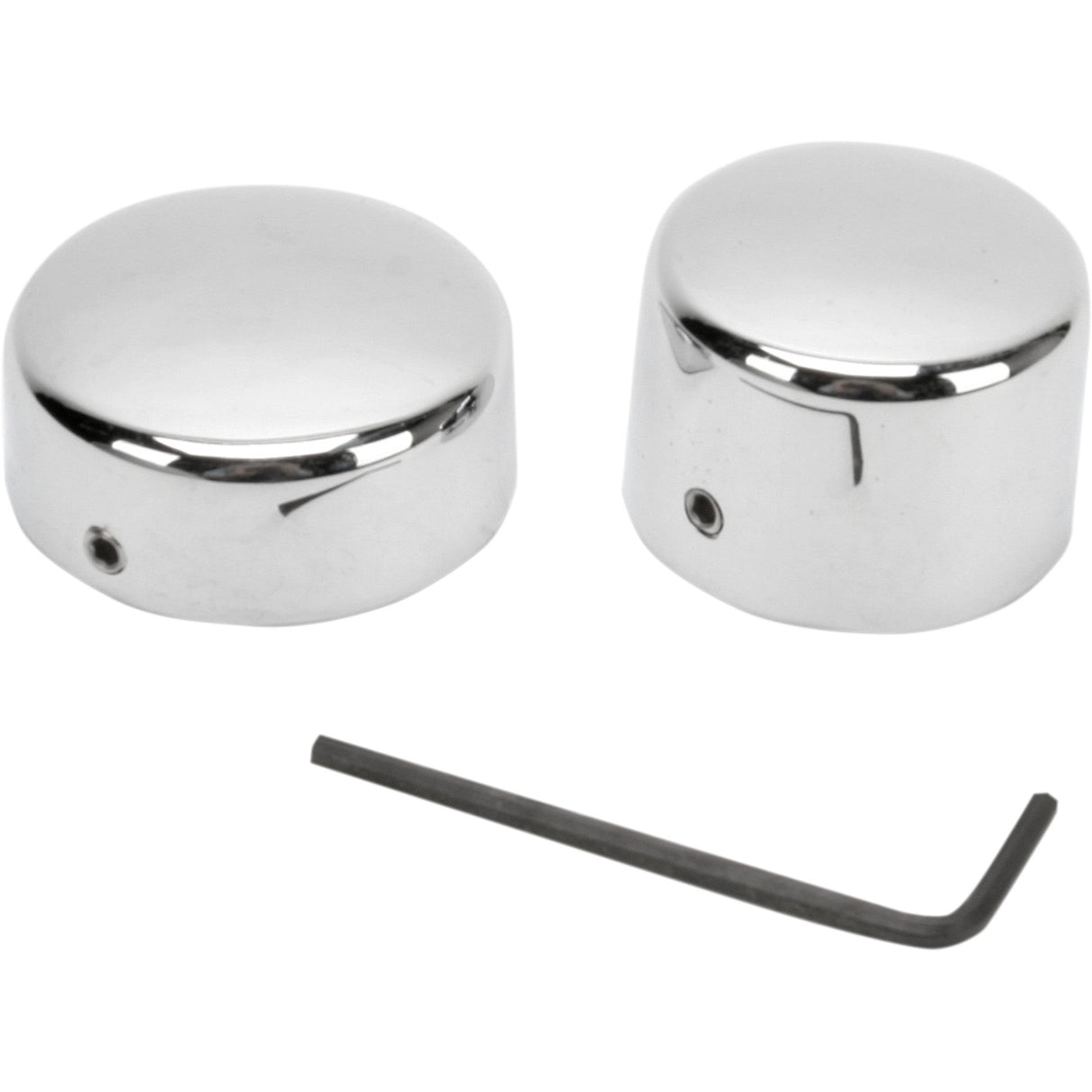 Drag Specialties Chrome Axle Cap For 3/4" Axle Rear Pair For Harley Motorcycles 1957-1981