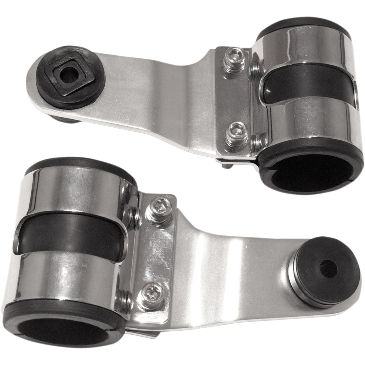 EMGO 2001-0817 66-35850 Side Mount Lightweight Headlamp Brackets Headlamp Bracket - Chrome