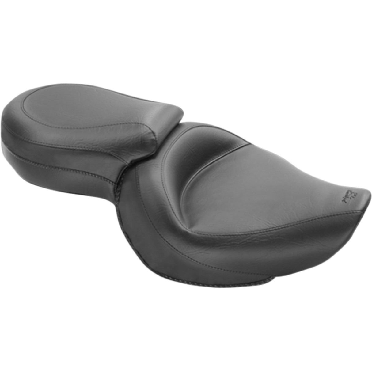 Mustang Vintage Style Seat Wide Smooth Black - 76143 For Harley Sportster 2004-2021